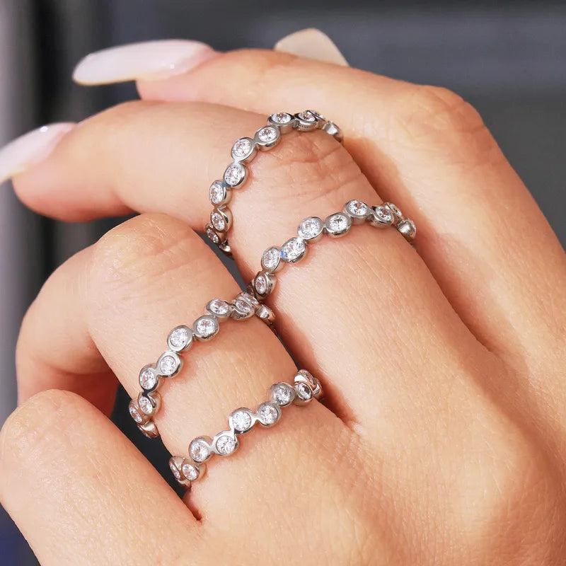 Anello sparkling in 2 colori