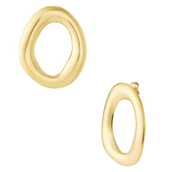 Orecchini circle grandi in 2 colori
