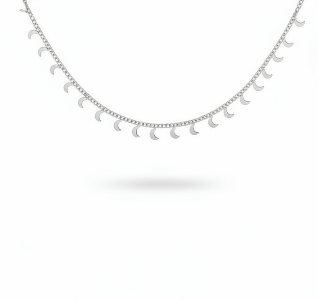 Collana lune in 2 colori