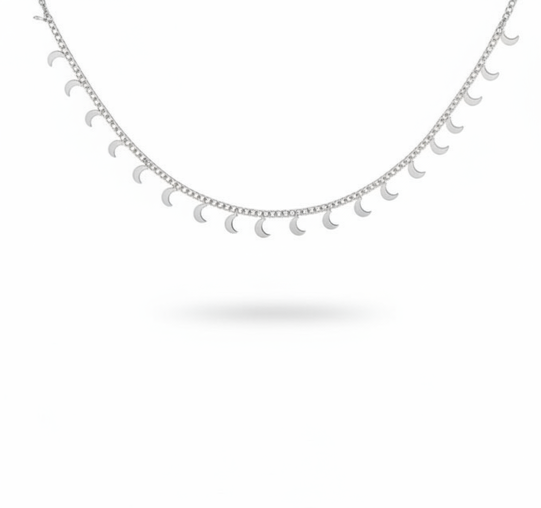 Collana lune in 2 colori