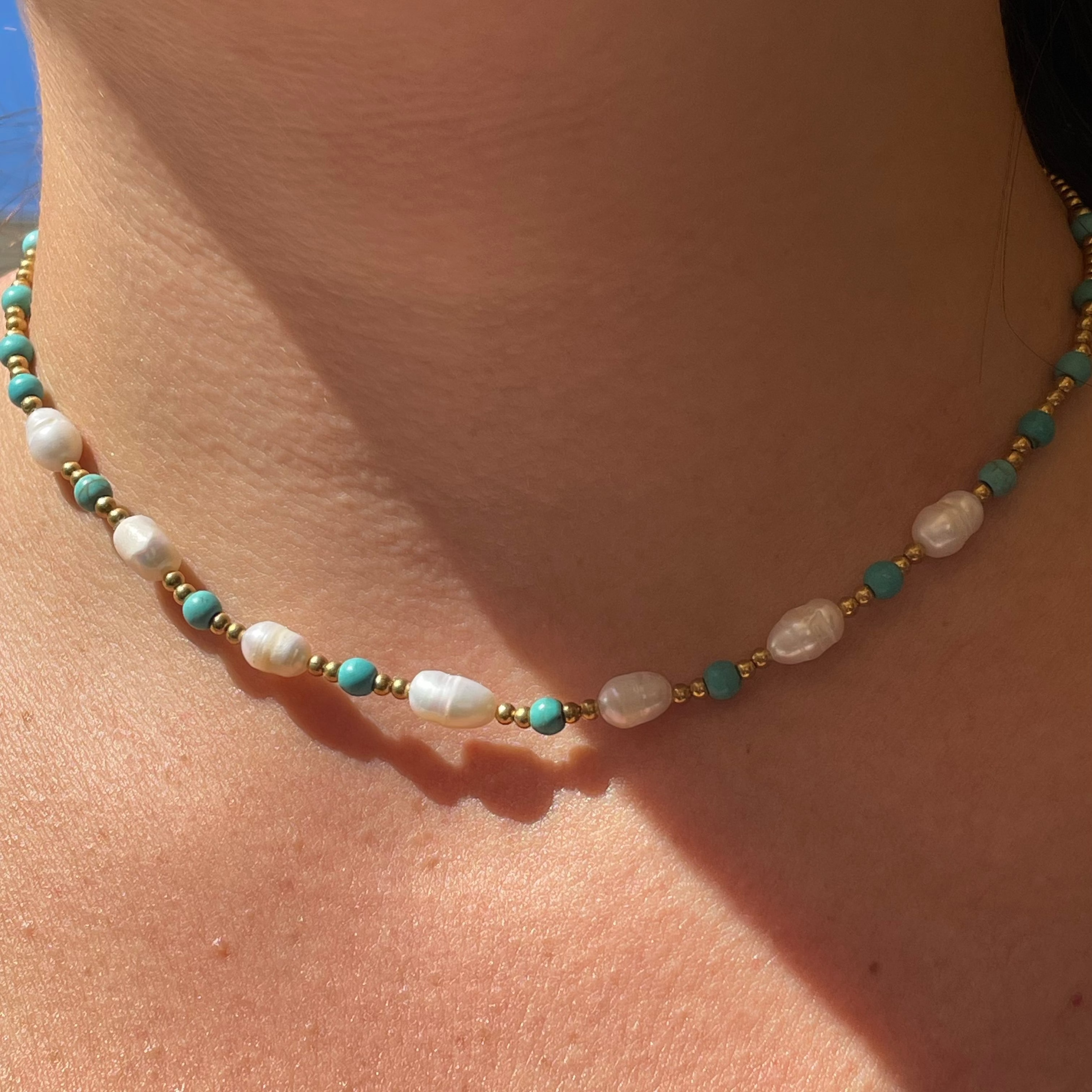 Collana tesori di fiume in 3 colori