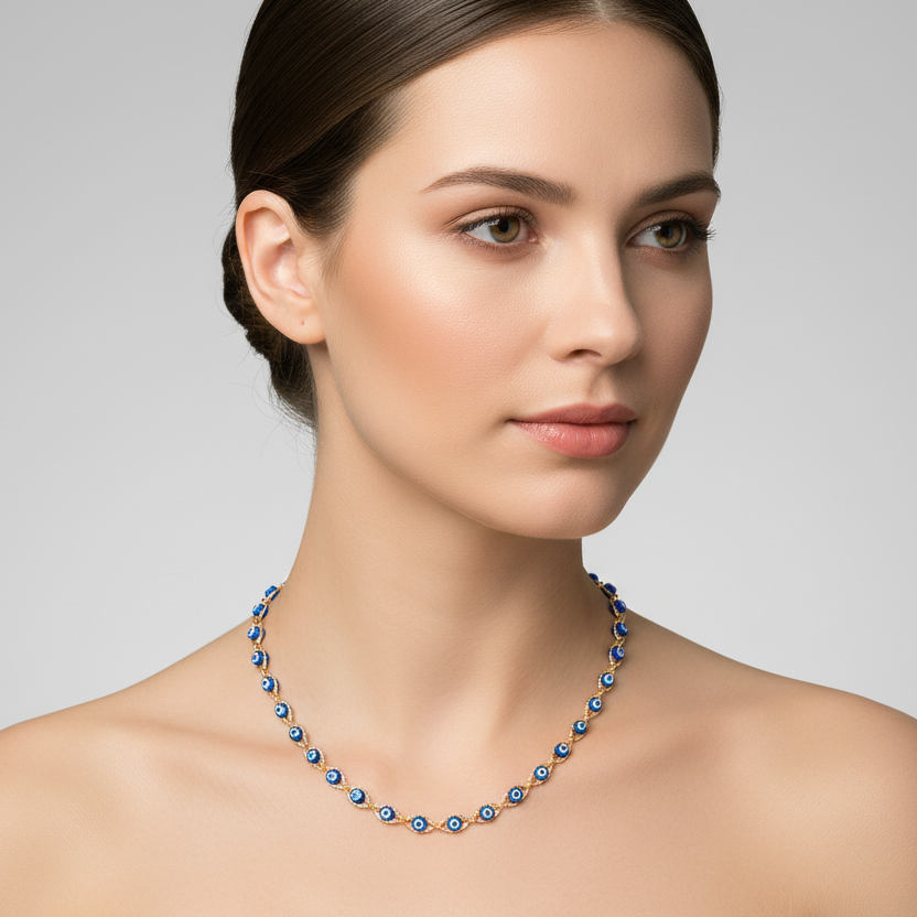 Collana con occhio di Allah