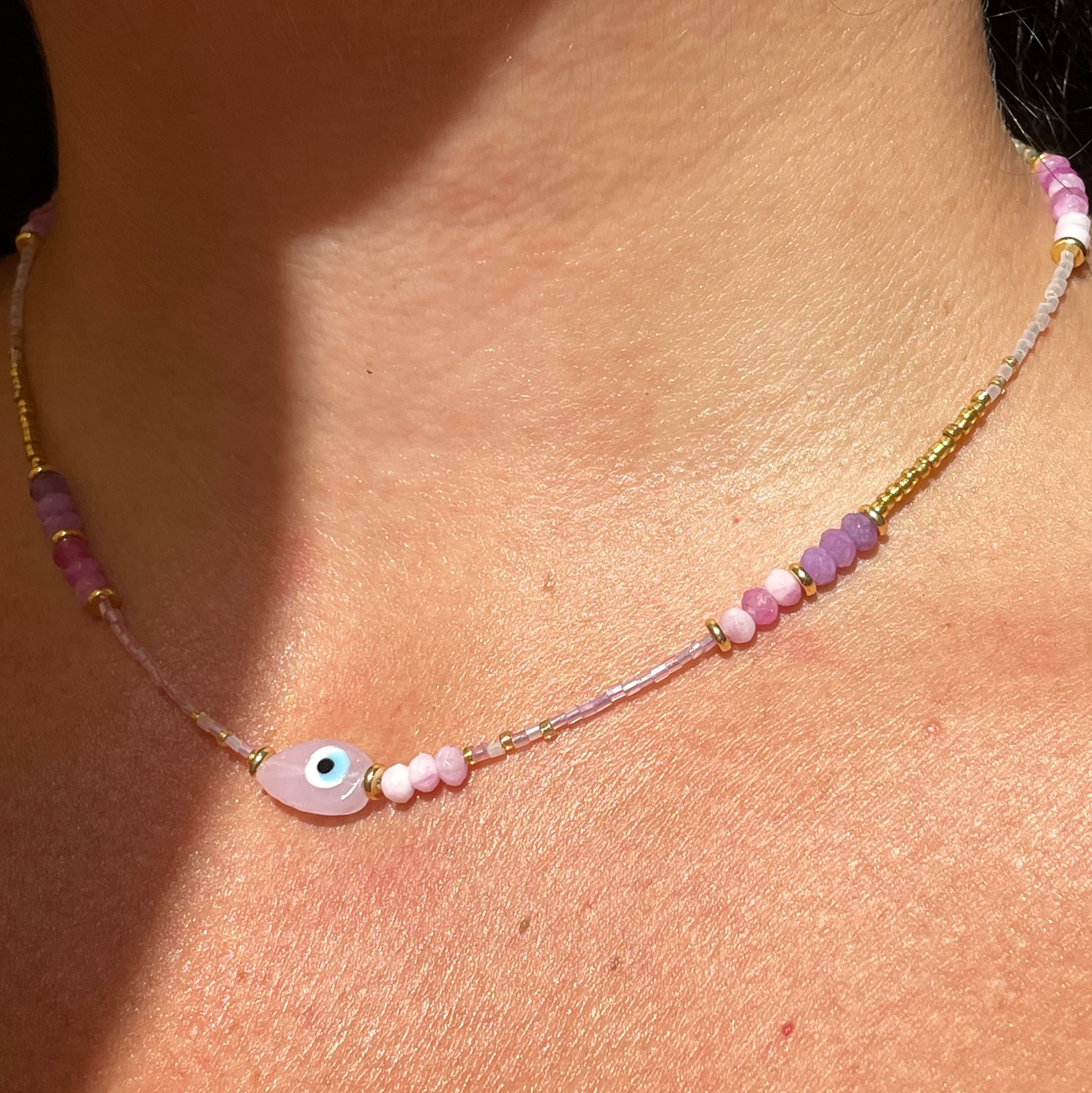 Collana con occhio di Allah in 5 colori