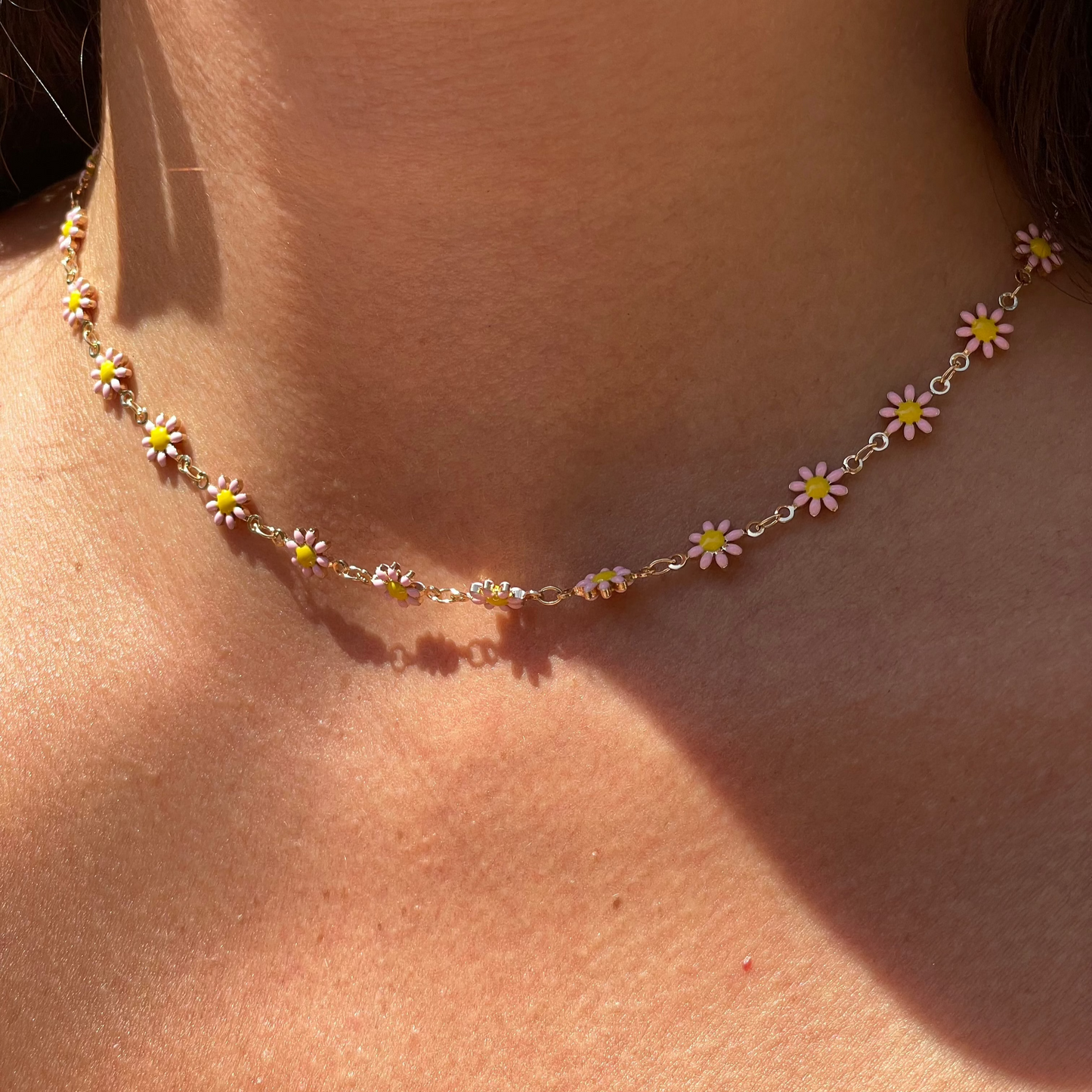 Collana con margherite in 9 colori