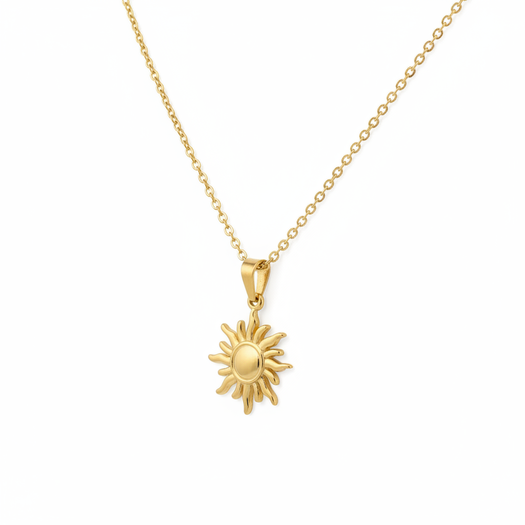 Collana sole in 2 colori