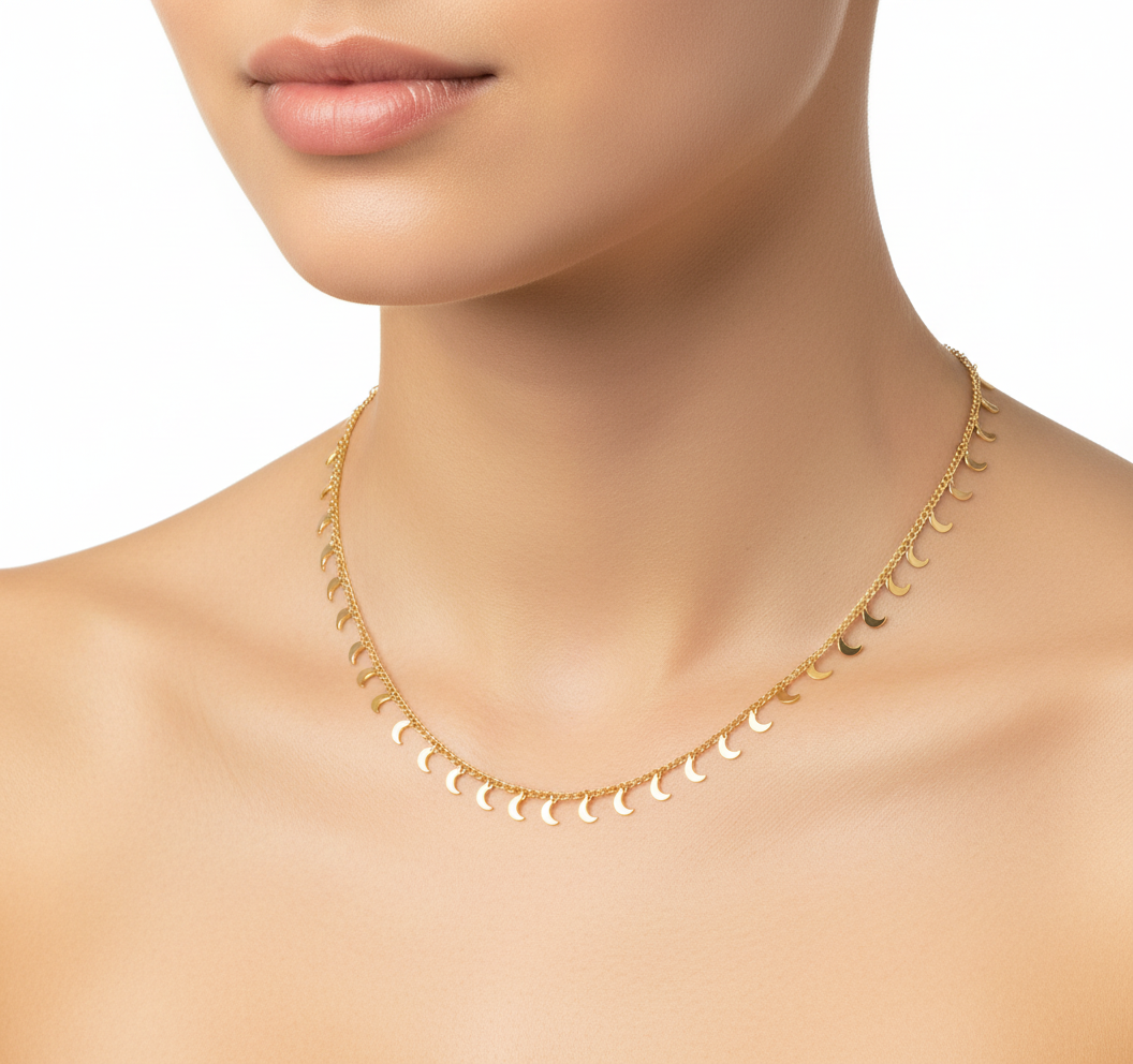 Collana lune in 2 colori