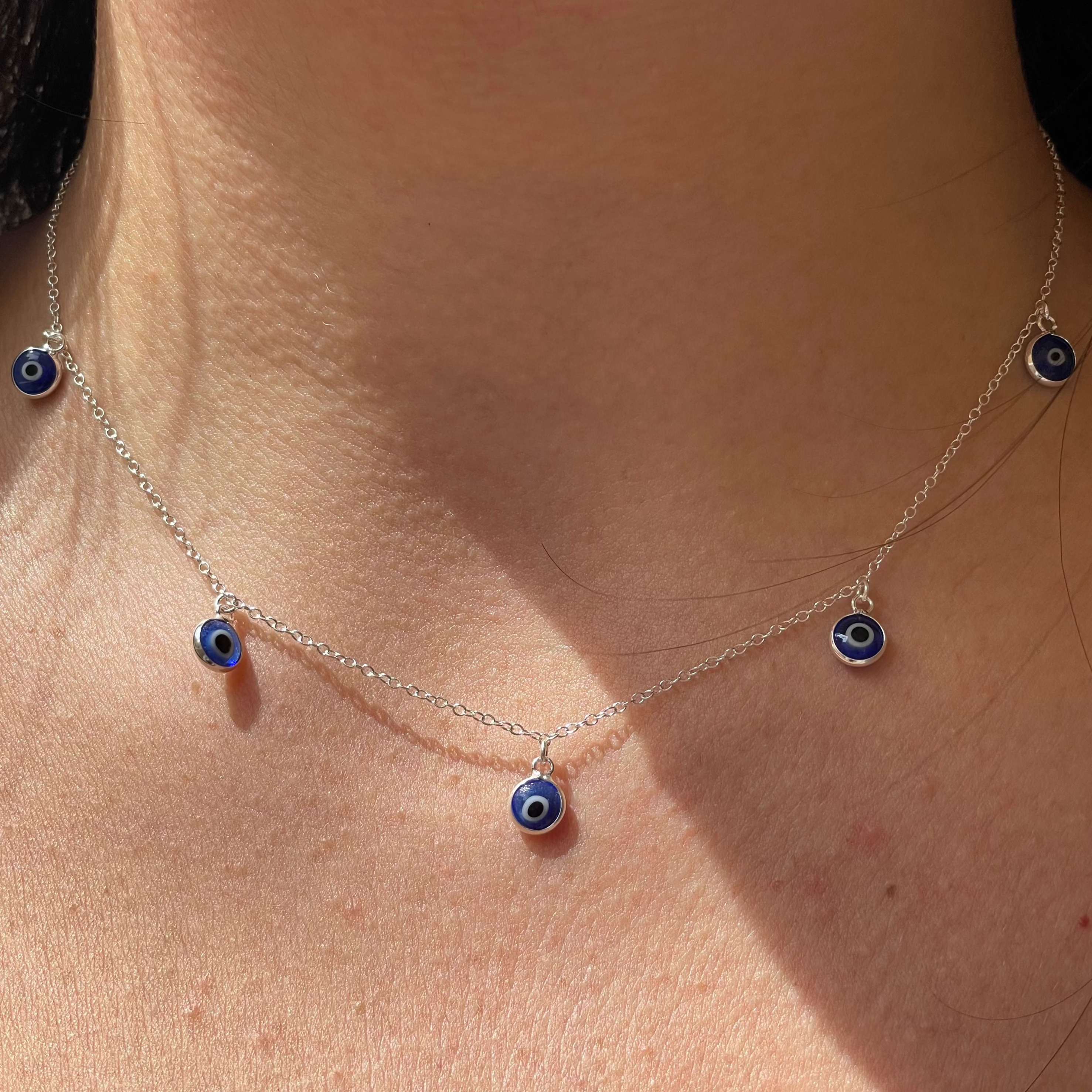 Collana con occhio di Allah pendenti