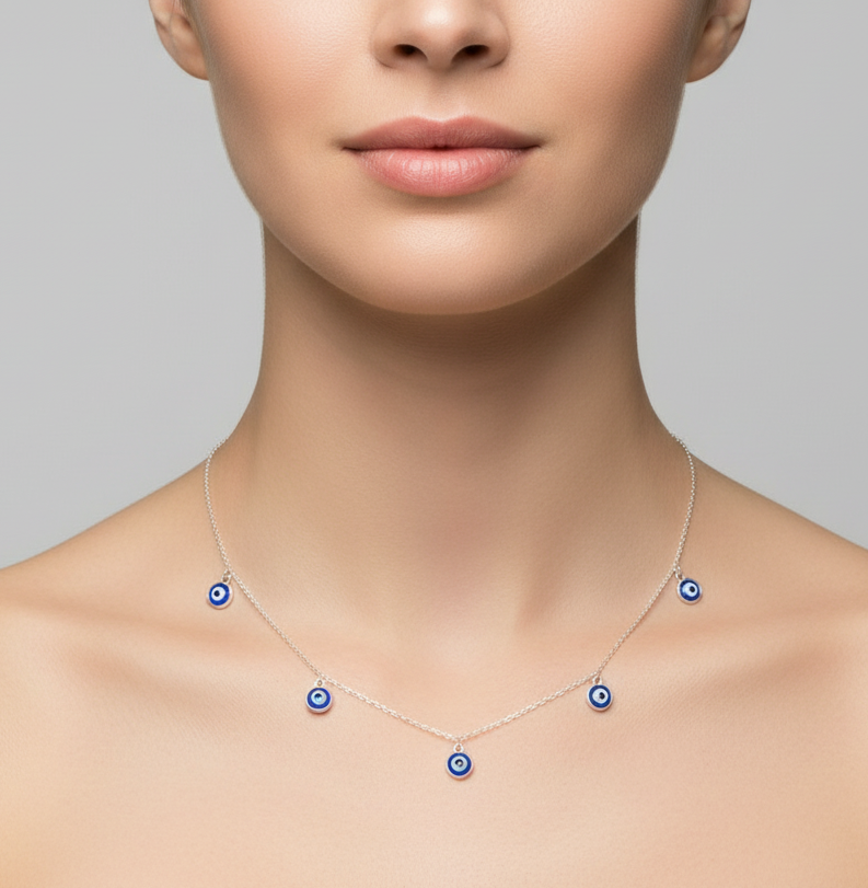 Collana con occhio di Allah pendenti