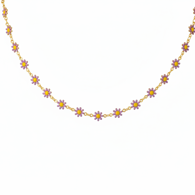 Collana fiorellina in 3 colori