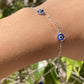 Bracciale con occhio di Allah pendenti