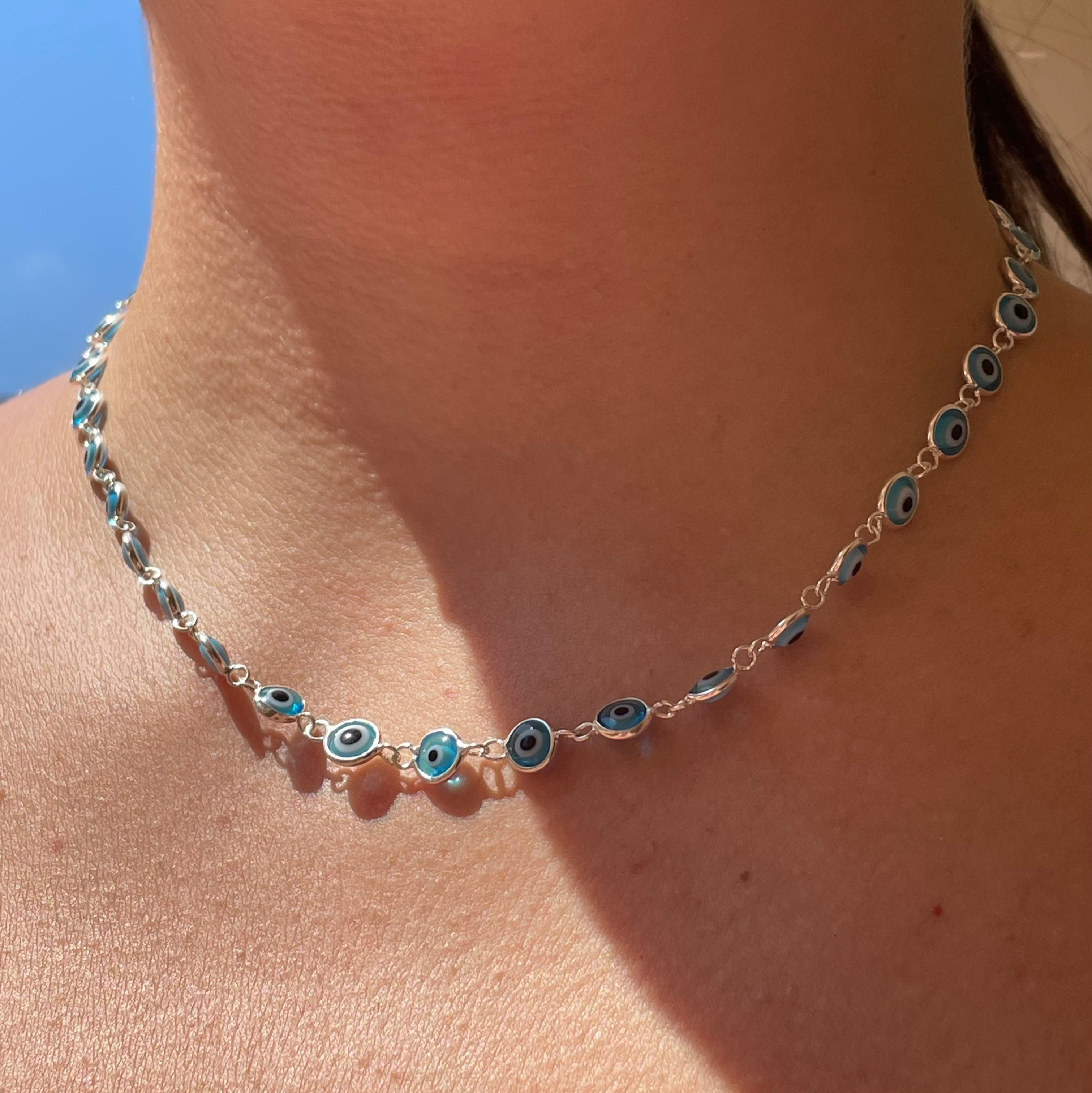 Set collana e bracciale con Occhio di Allah