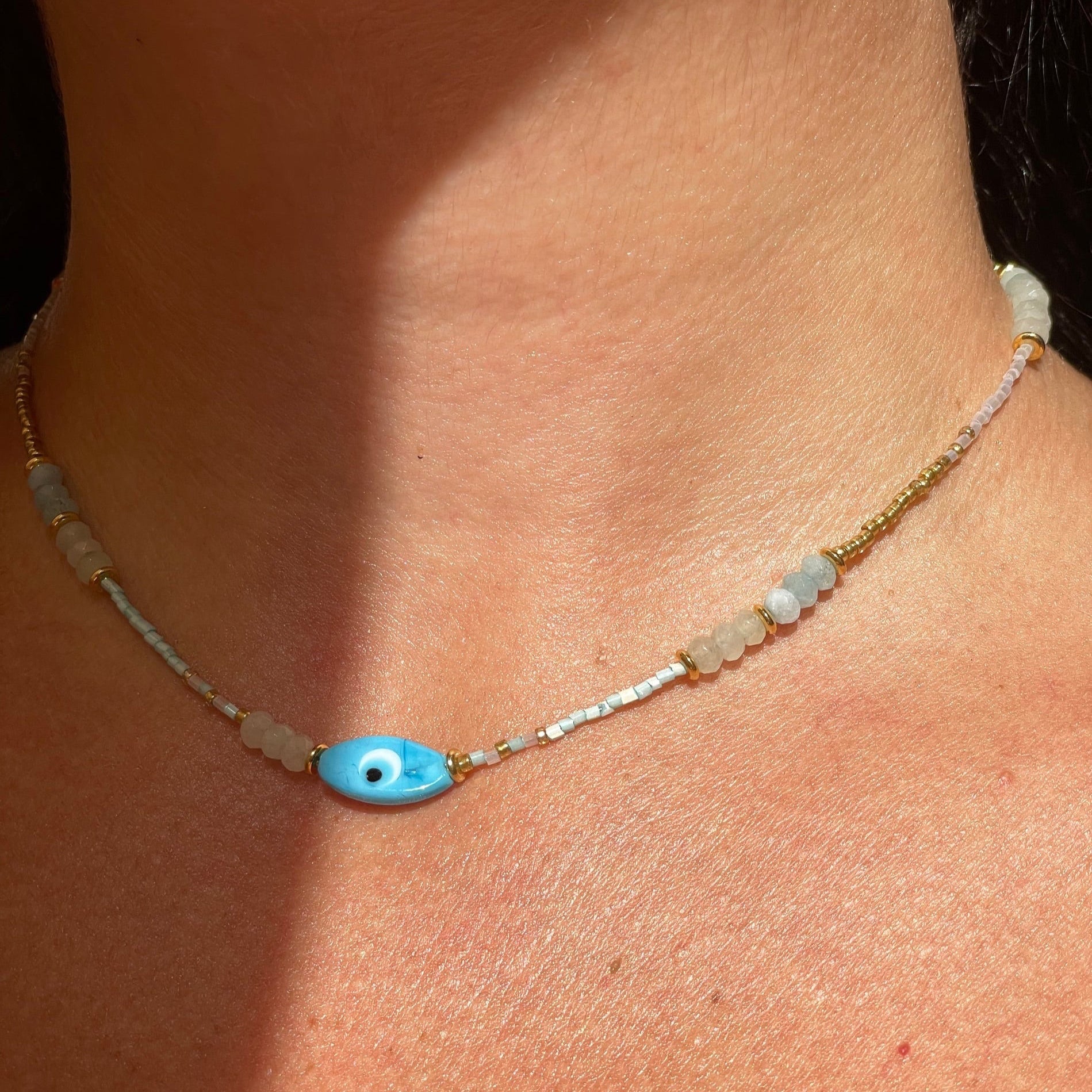 Collana con occhio di Allah in 5 colori