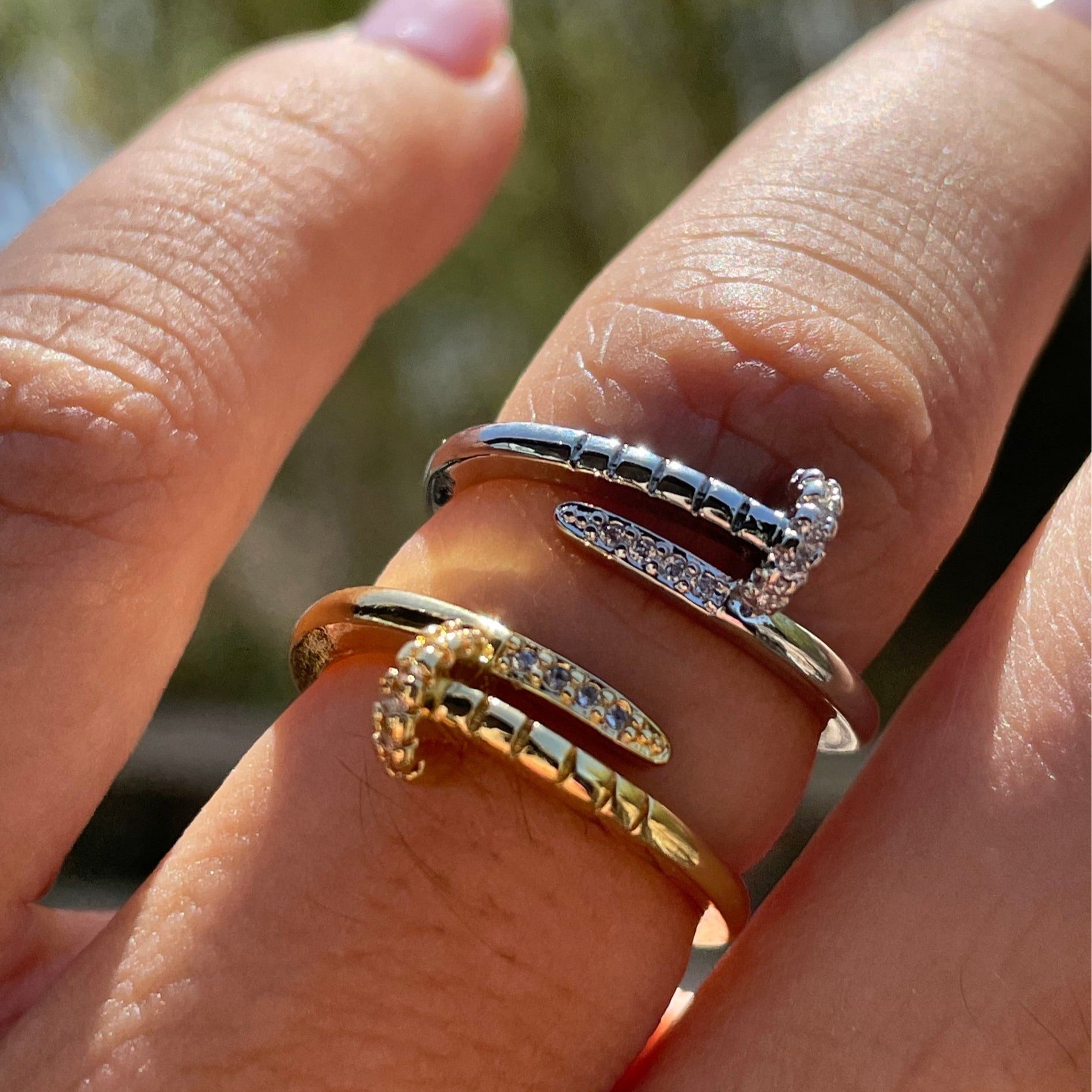 Anello chiodo in 2 colori