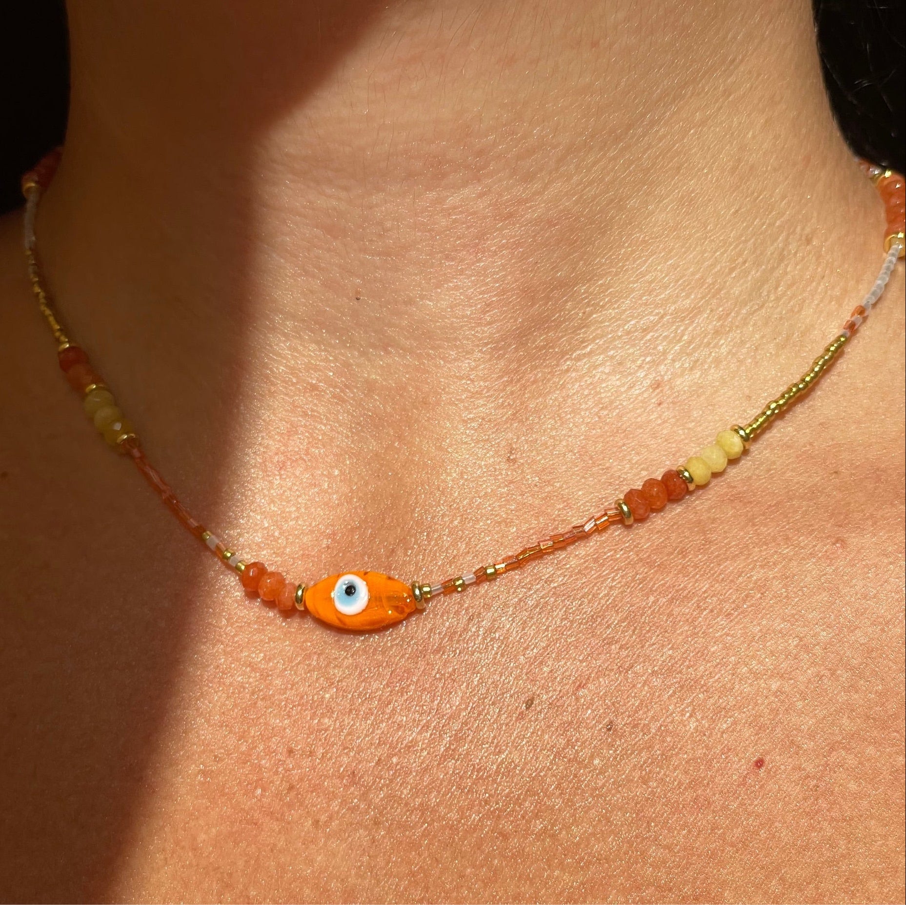 Collana con occhio di Allah in 5 colori