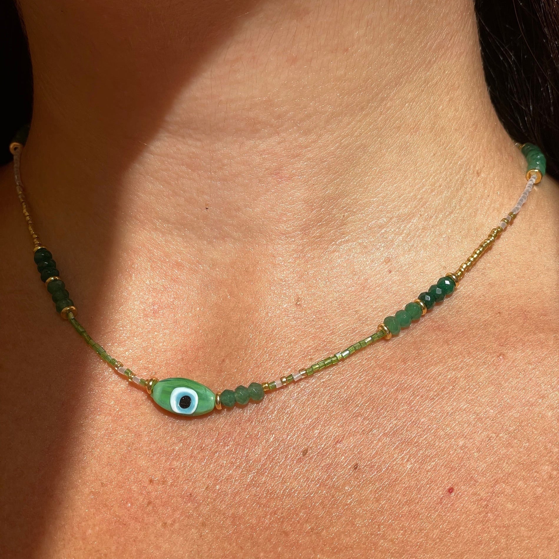 Collana con occhio di Allah in 5 colori
