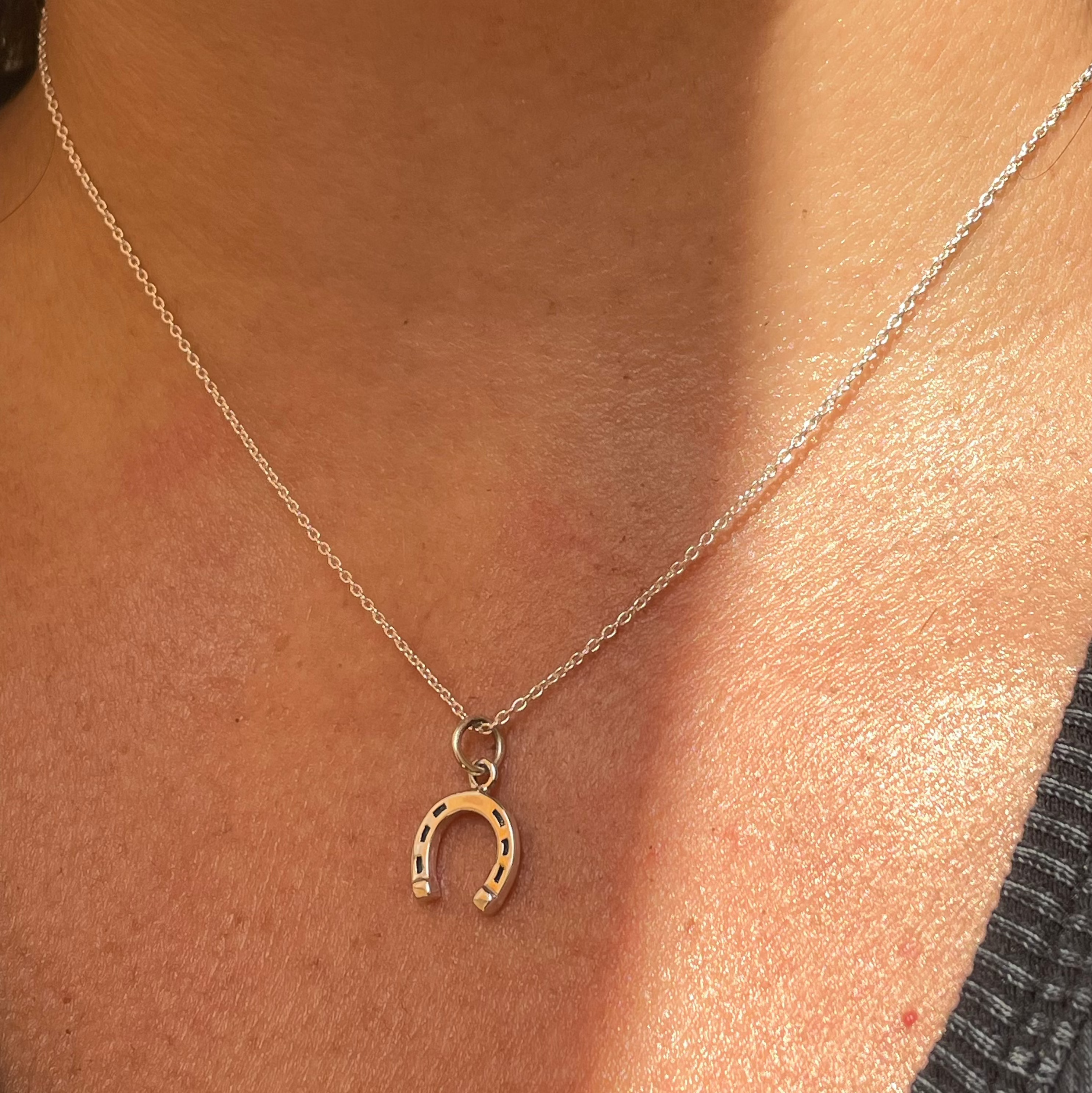 Collana con ferro di cavallo