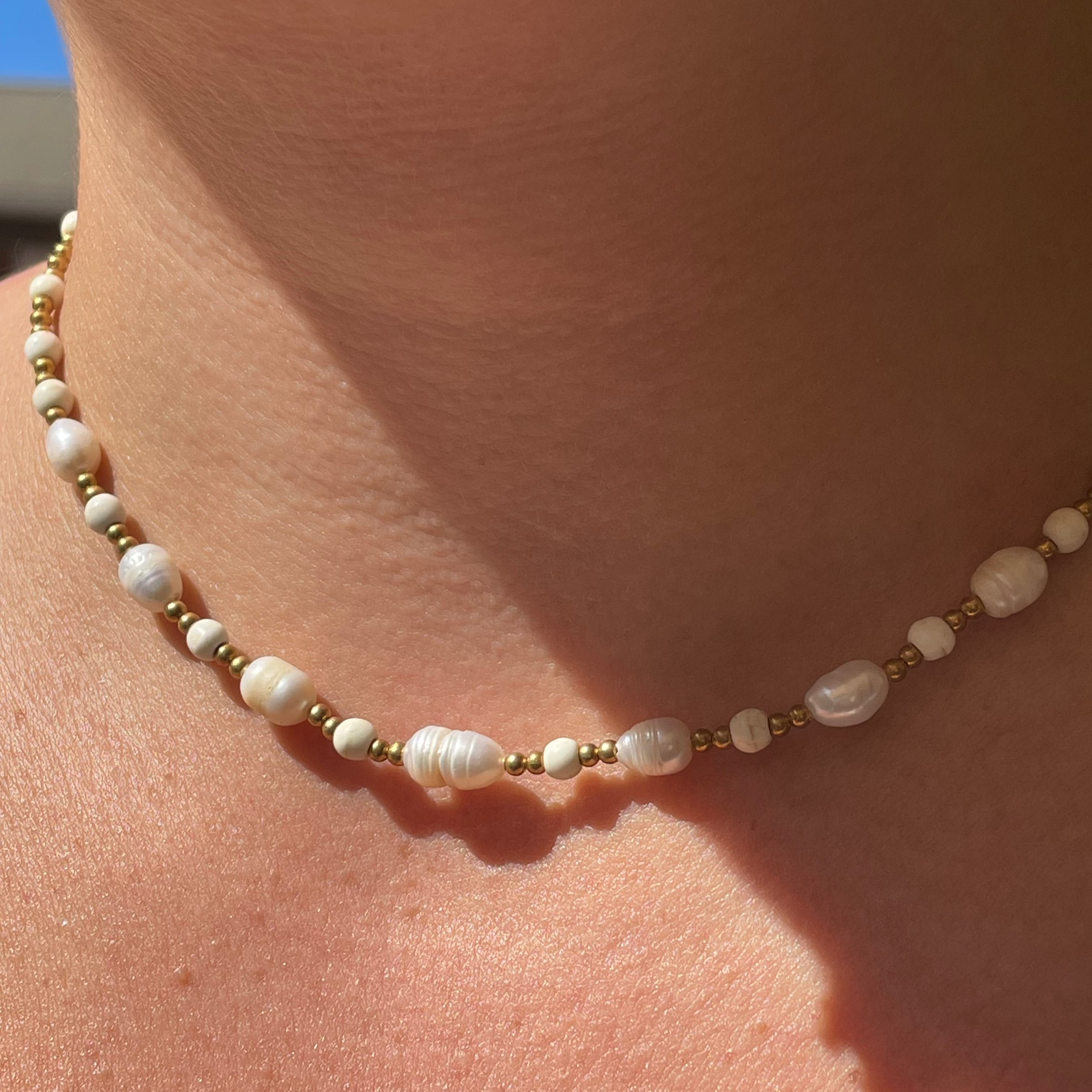 Collana tesori di fiume in 3 colori