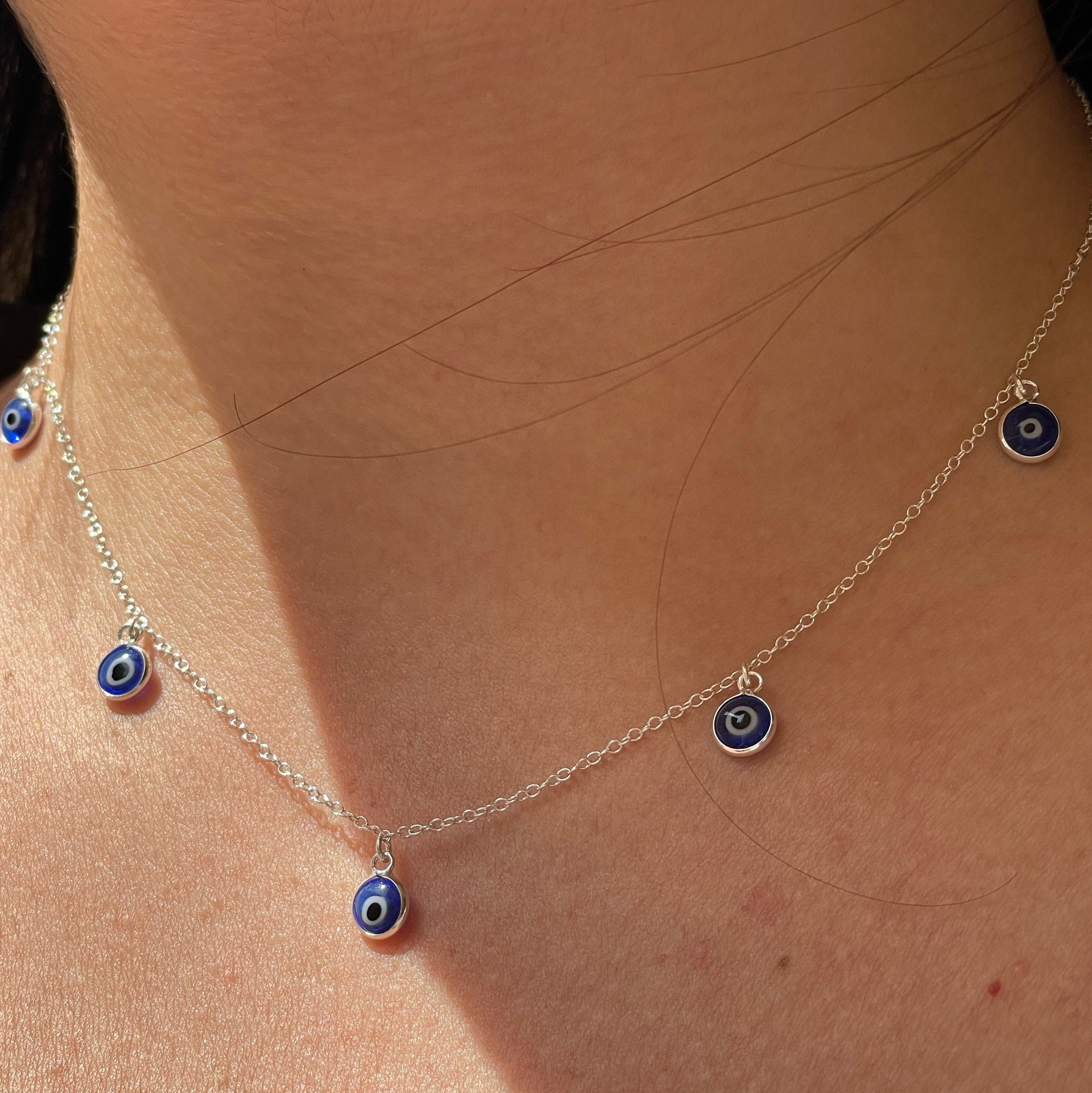 Collana con occhio di Allah pendenti