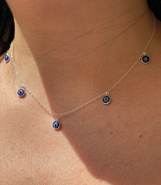 Collana con occhio di Allah pendenti