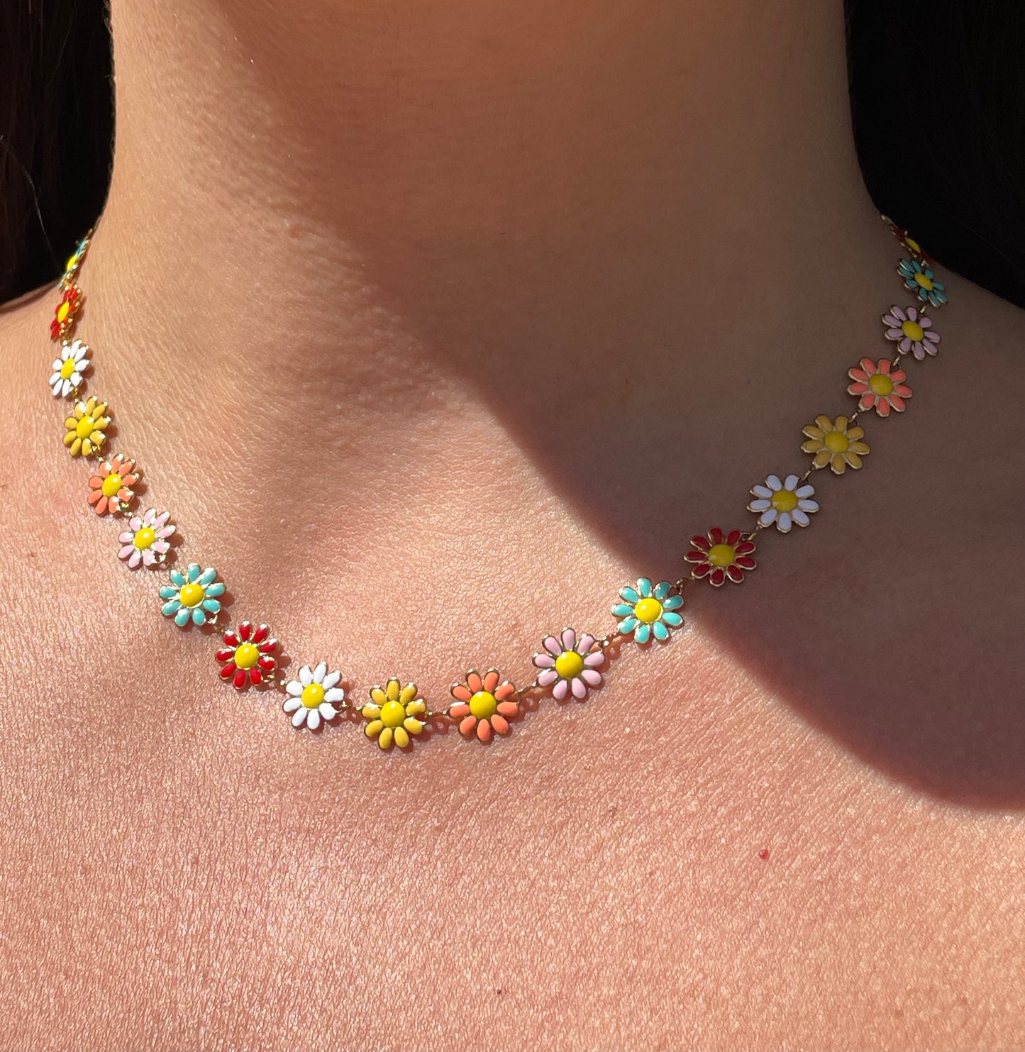Collana margherite in 3 colori