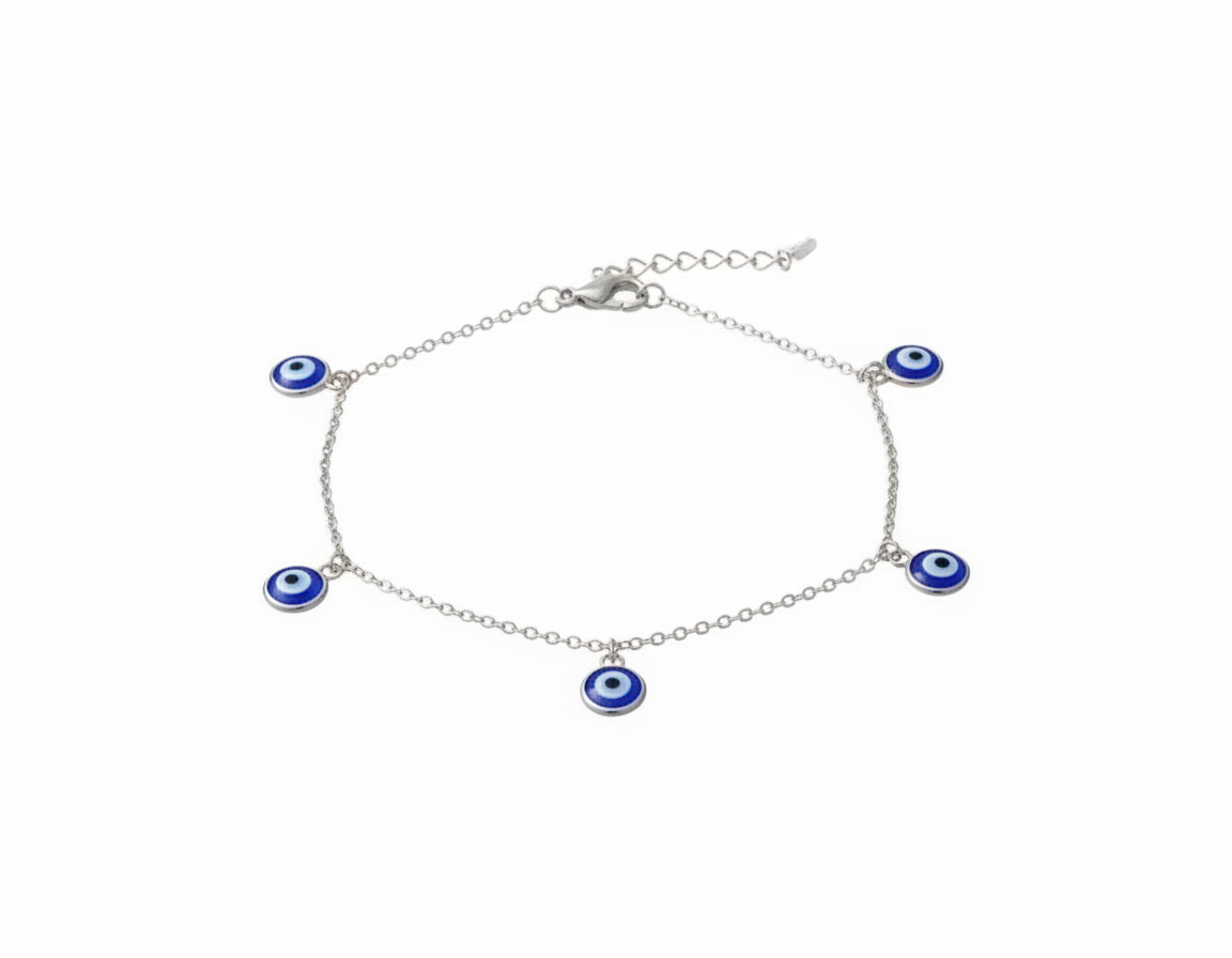 Bracciale con occhio di Allah pendenti