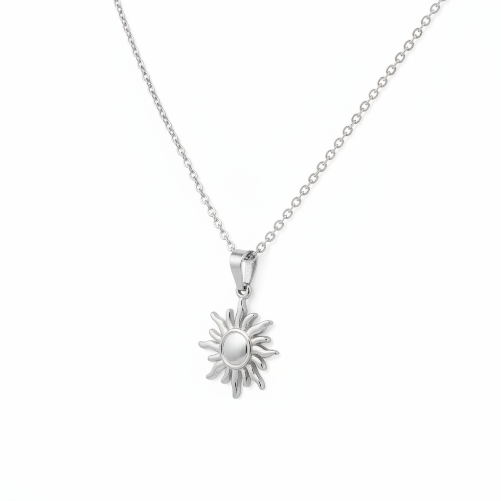 Collana sole in 2 colori