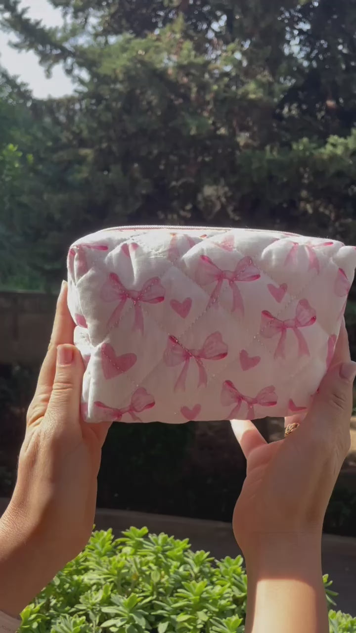 Beauty case fiocchi e cuori
