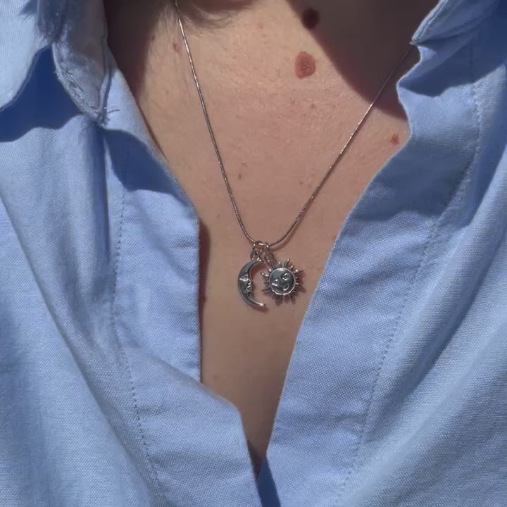 Collana filo semplice in 2 colori