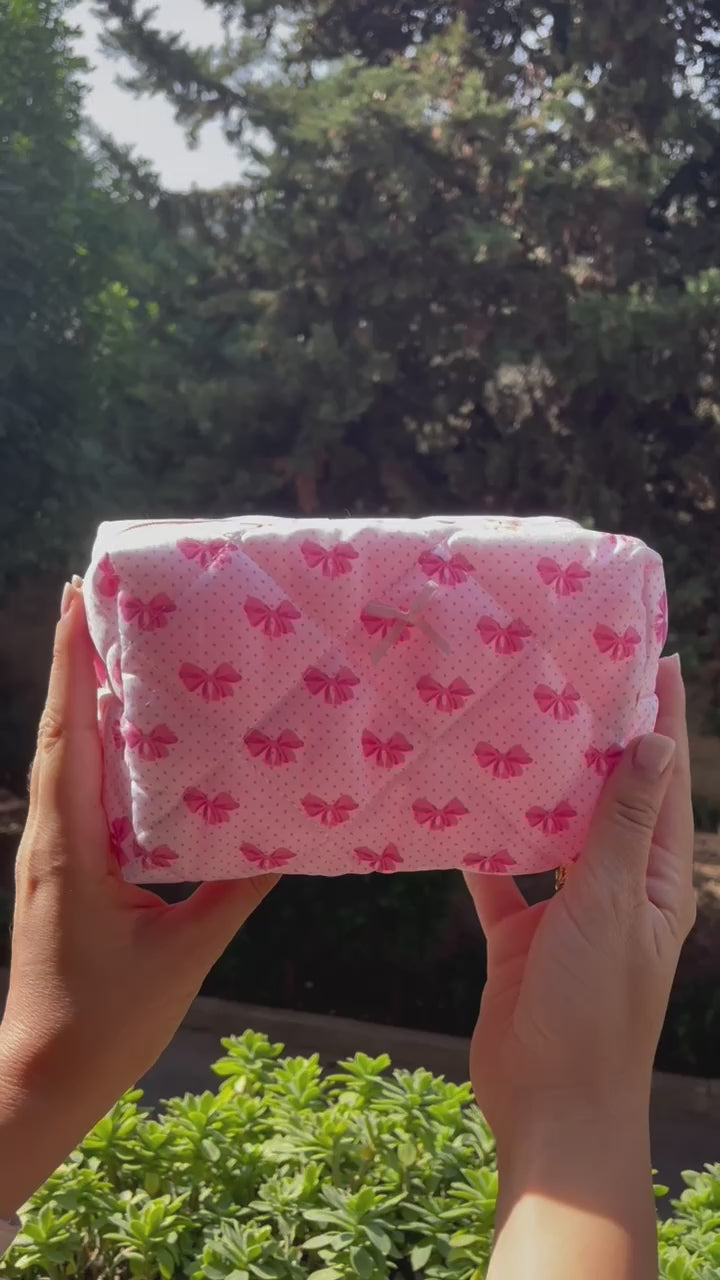 Beauty case fiocchi e pois