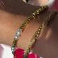 Bracciale con perle e quadratini