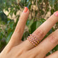 Anello a tre fasce in 7 colori