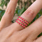 Anello a tre fasce in 7 colori