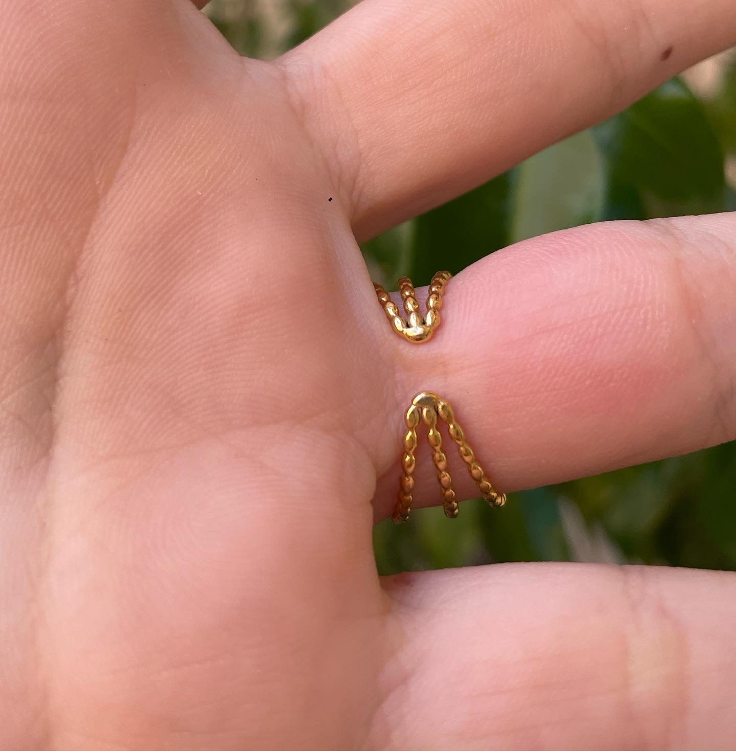 Anello a tre fasce in 7 colori