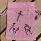 Collana lettera con pietre colorate
