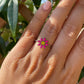 Anello con fiore in 12 colori
