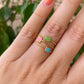 Anello a tre fasce in 7 colori