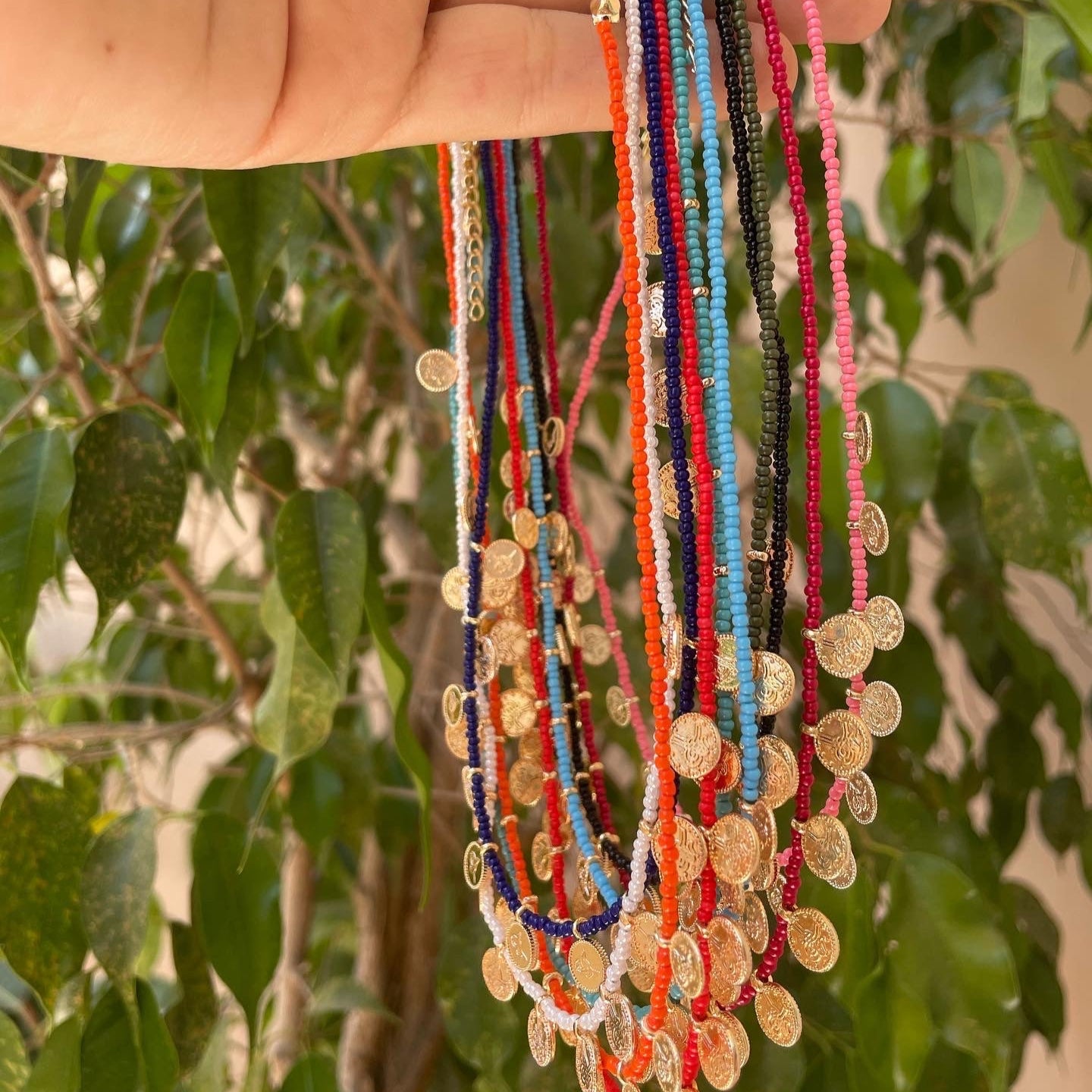 Collane con monetine in 10 colori