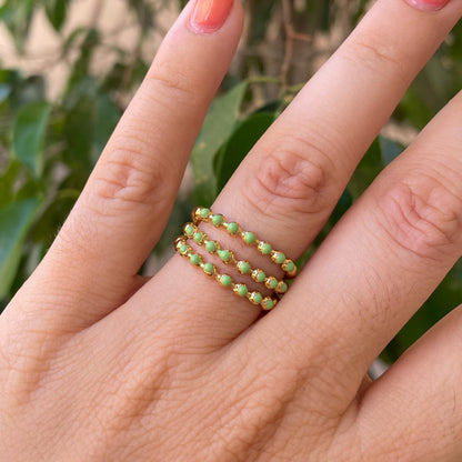 Anello a tre fasce in 7 colori