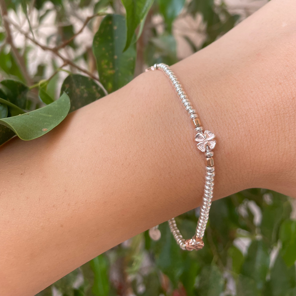 Bracciale con quadrifogli
