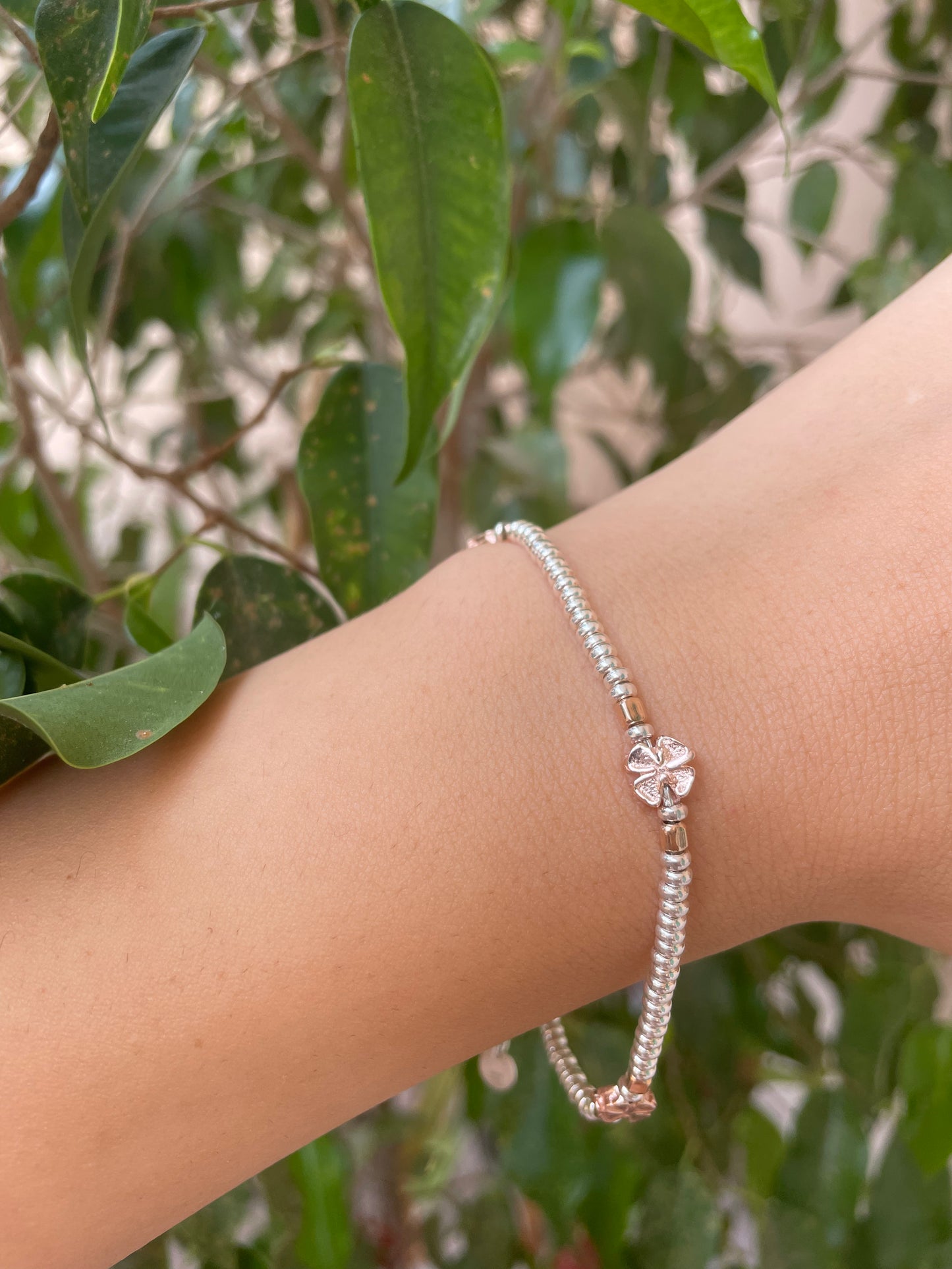 Bracciale con quadrifogli