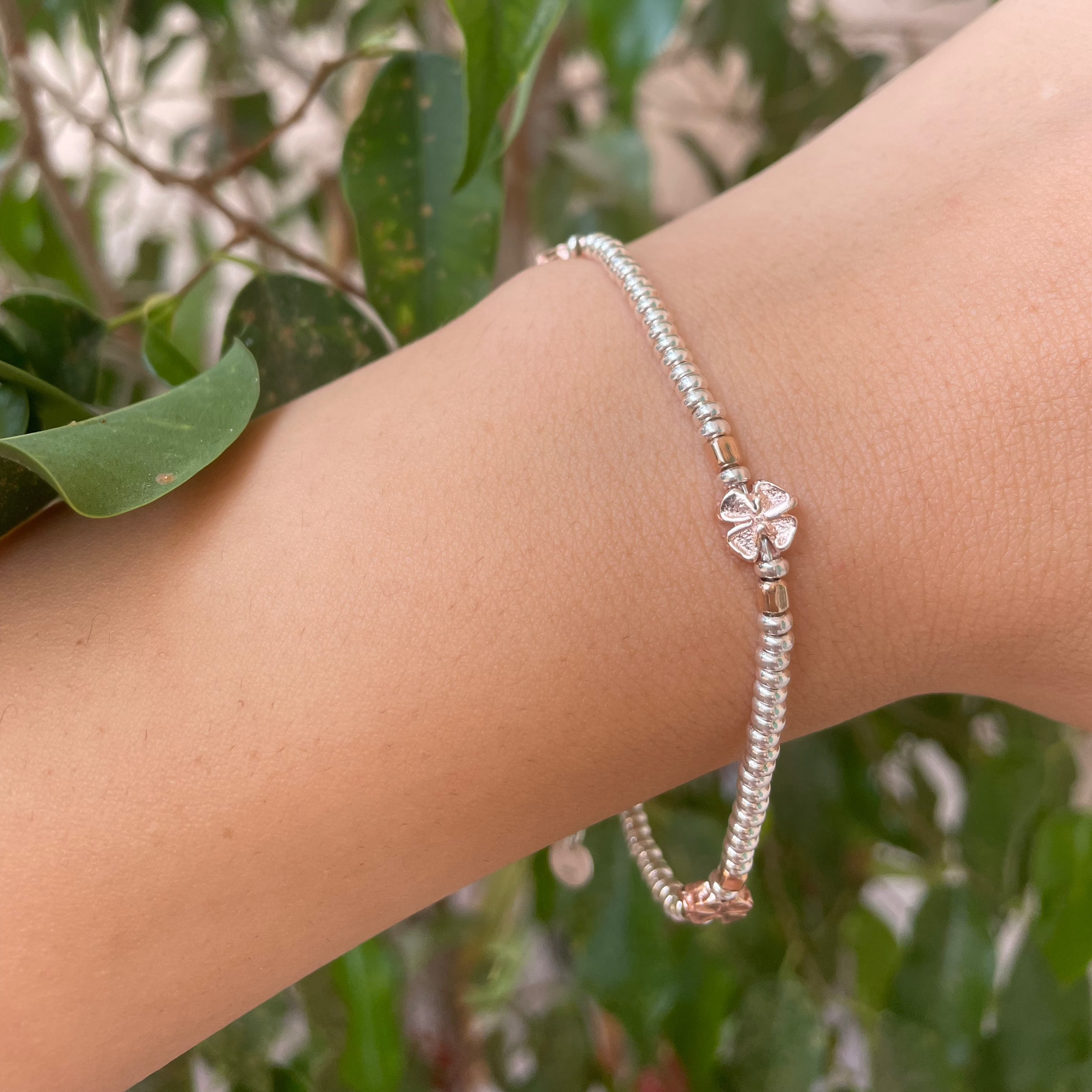 Bracciale con quadrifogli