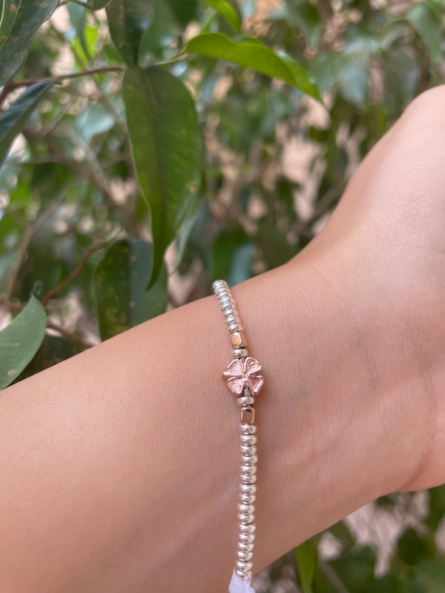 Bracciale con quadrifogli