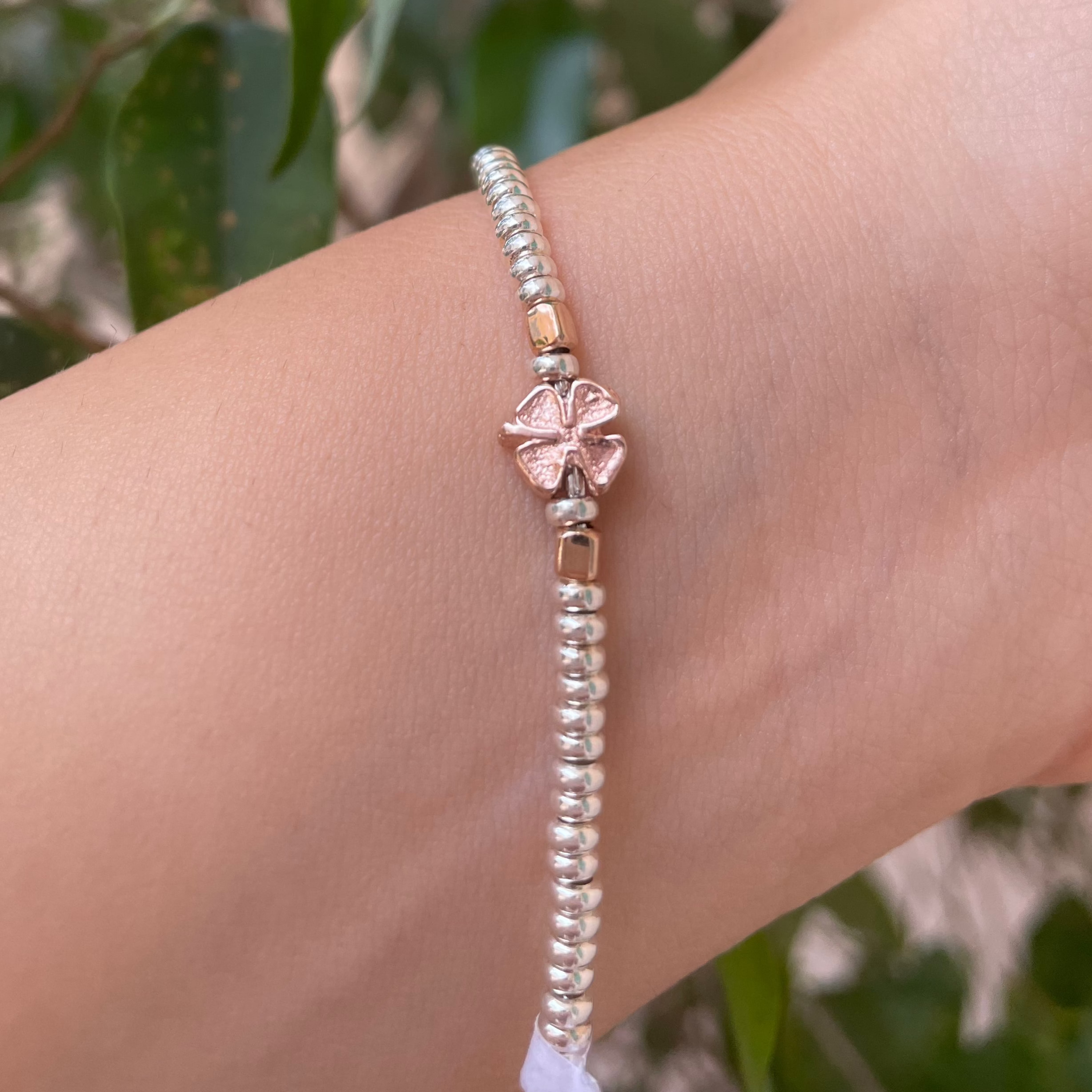 Bracciale con quadrifogli