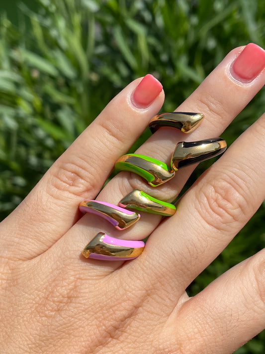 Anello fascia in 3 colori