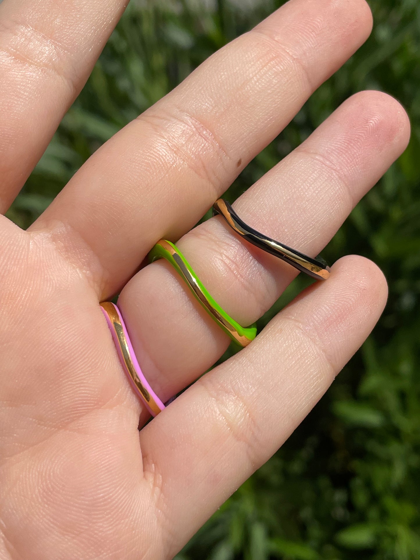 Anello fascia in 3 colori