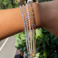 Bracciale tennis con cristallini in 5 colori