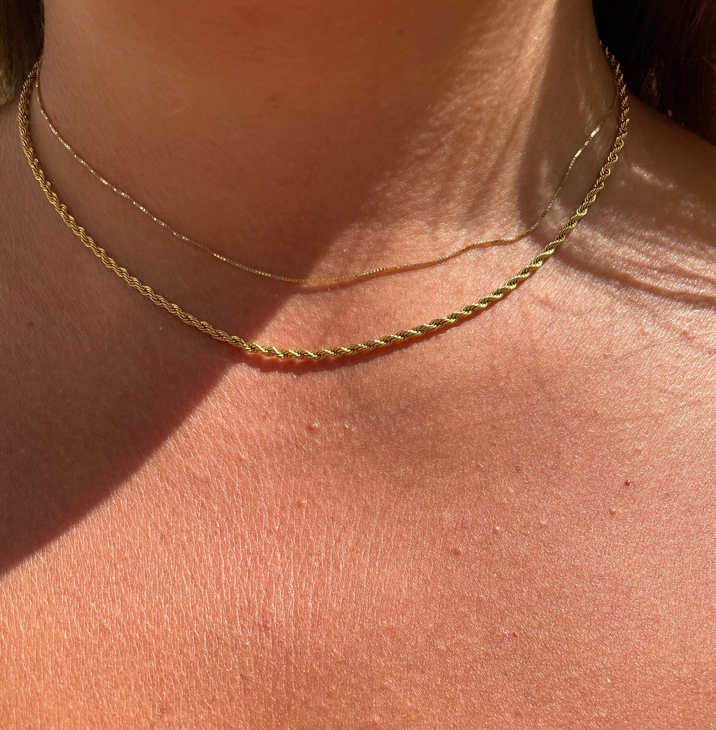 Collana intrecciata in 2 colori
