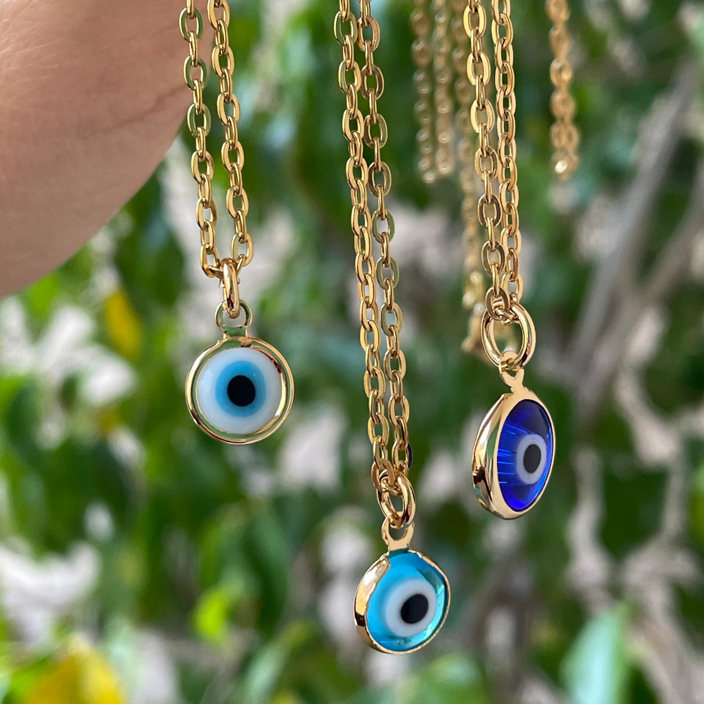 Collana con occhio di Allah in 3 colori