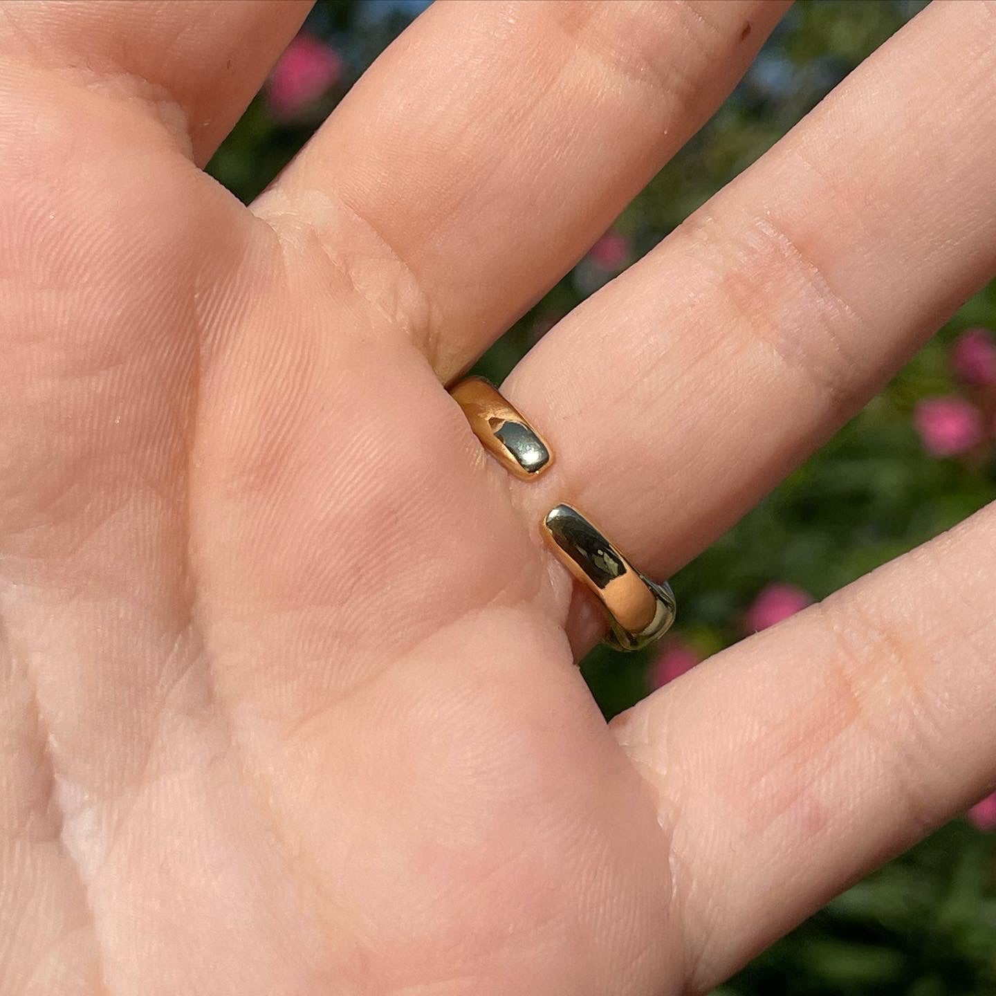 Anello bombato rigato