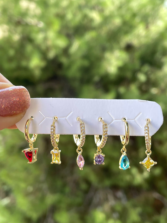Orecchino formina in 6 colori